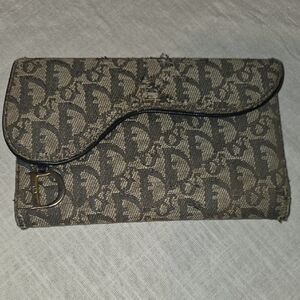 Christian Dior Monogram Foldover Clutch